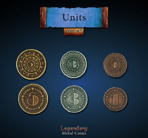 Units Coin Set Legendary Metal Coins